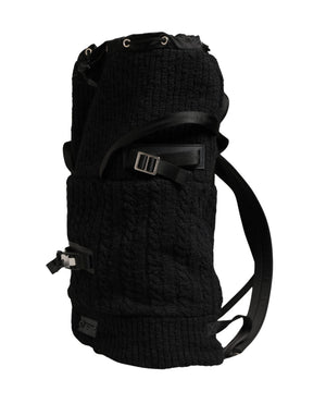 Dolce & Gabbana Schwarzer Rucksack aus Trikot-Wollmischung für Reisen