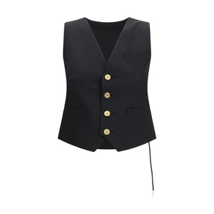 Sacai Schwarze Weste aus Polyester