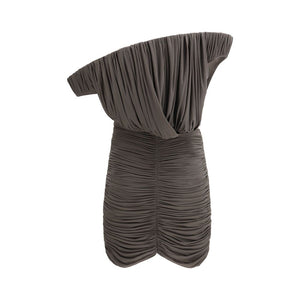 Magda Butrym Braunes Kupferfarbenes Freizeitkleid
