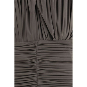 Magda Butrym Braunes Kupferfarbenes Freizeitkleid