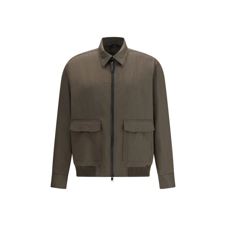 Brioni Zweifarbiger Wollmantel