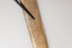 Ermanno Scervino Gürtel aus Leder mit geflochtenem Metallverschluss in Gold