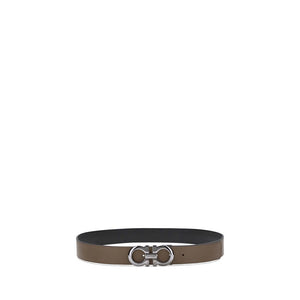 Ferragamo Brauner Kalbsleder Bos Taurus Regular Gürtel
