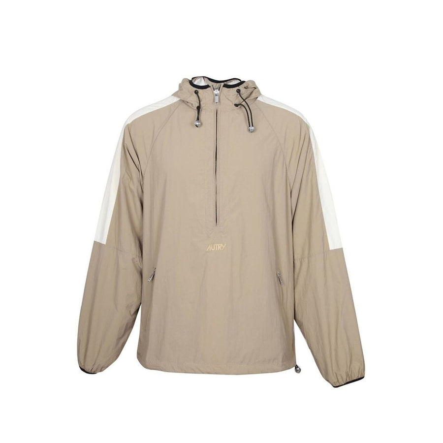 Autry Beige Nylon Shell Jacke