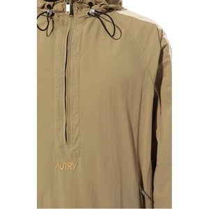 Autry Beige Nylon Shell Jacke