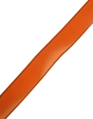 Miu Miu Orange PVC Taillengürtel mit quadratischer Schnalle für Damen