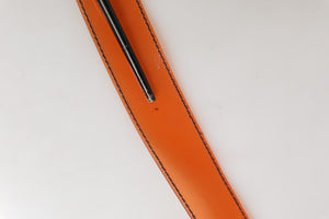 Miu Miu Orange PVC Taillengürtel mit quadratischer Schnalle für Damen