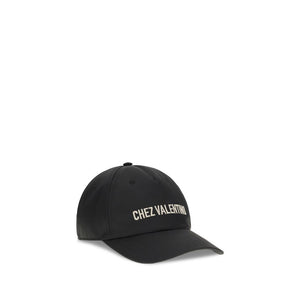 Valentino Garavani Schwarze Baumwollkappe (Baseball Cap)