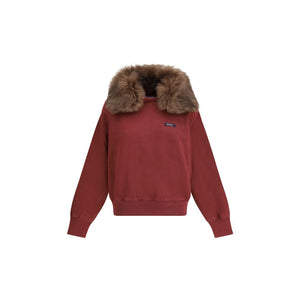 Prada Sweatshirt aus Baumwolle in Bordeaux