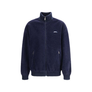 Prada Blaue Polyamid-Jacke in voller Länge