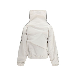 ALAINPAUL Graue Polyamid-Jacke in voller Länge