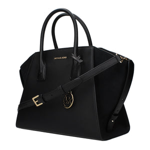 Michael Kors Schwarze Lederhandtasche