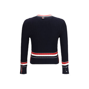Thom Browne Blauer Baumwoll-Sweatshirt