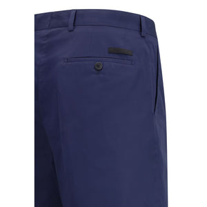 Prada Blaue Baumwoll-Bermudashorts