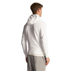 Lyle & Scott Weiße Baumwoll-Kapuzenpullover