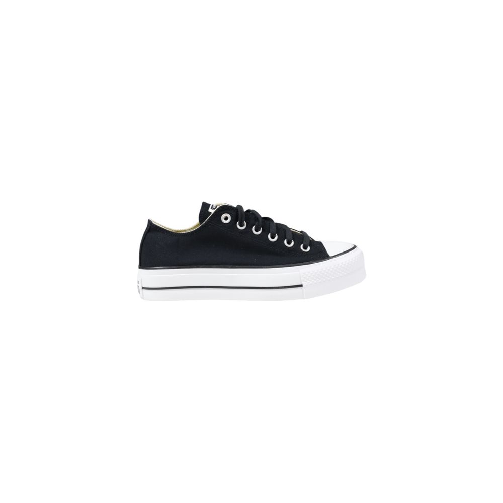 Converse Schwarze Plateau-Sneaker aus Stoff