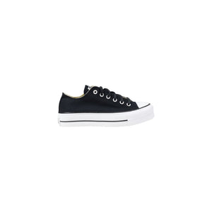 Converse Schwarze Plateau-Sneaker aus Stoff
