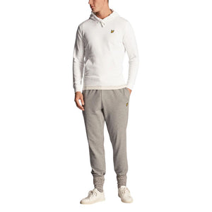 Lyle & Scott Weiße Baumwoll-Kapuzenpullover