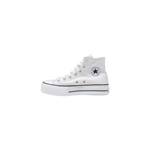 Converse Weiße Plateau-Sneaker aus Polyester