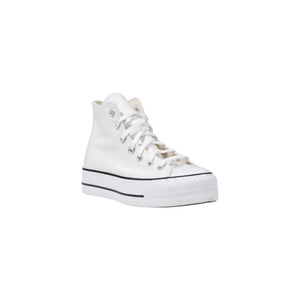 Converse Weiße Plateau-Sneaker aus Polyester