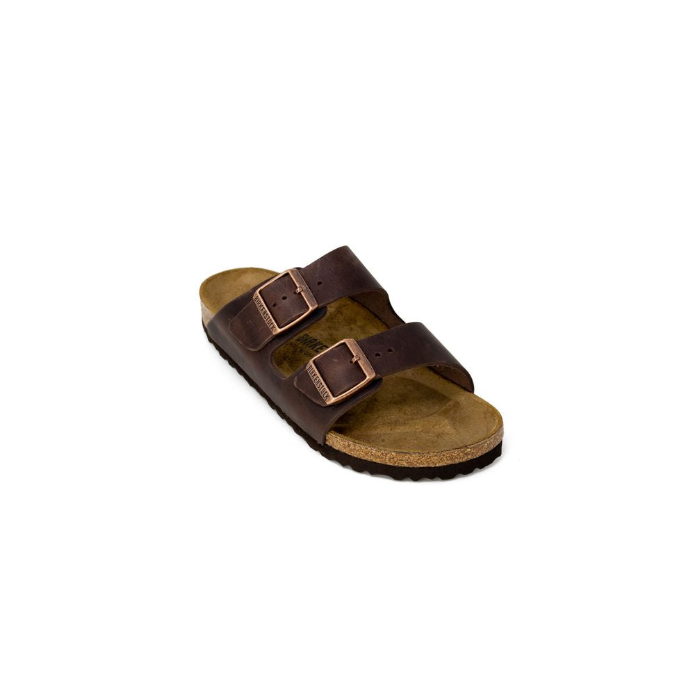 Birkenstock Braune Synthetik-Slipper