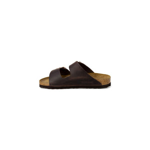 Birkenstock Braune Synthetik-Slipper