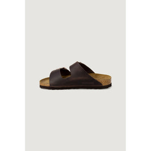 Birkenstock Braune Synthetik-Slipper