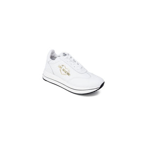 Love Moschino Weiße Low-Top-Sneaker aus Leder