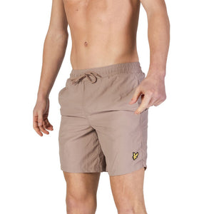 Lyle & Scott Beige Nylon Badeshorts