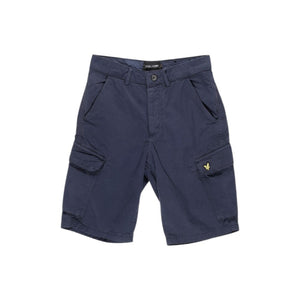 Lyle & Scott Blaue Baumwoll-Bermudashorts