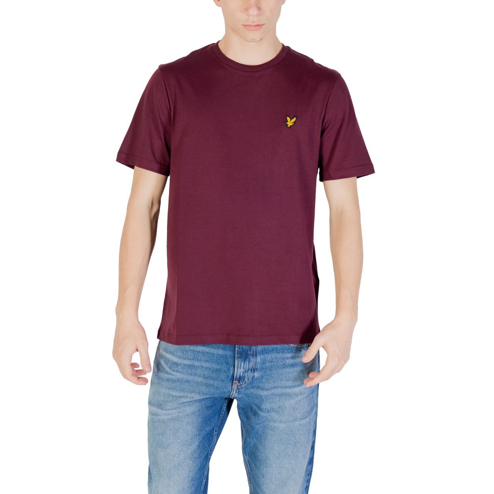 Lyle & Scott Bordeaux Baumwoll-T-Shirt