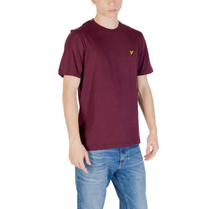 Lyle & Scott Bordeaux Baumwoll-T-Shirt