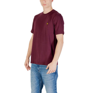 Lyle & Scott Bordeaux Baumwoll-T-Shirt