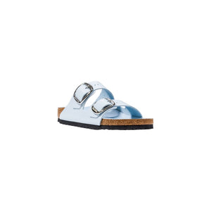 Birkenstock Blaue Kunstleder-Slipper