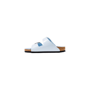 Birkenstock Blaue Kunstleder-Slipper
