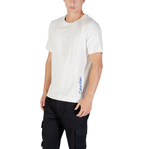 Calvin Klein Sport Graues Baumwoll-T-Shirt
