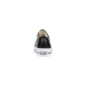Converse Schwarze Leder Low-Top-Sneaker