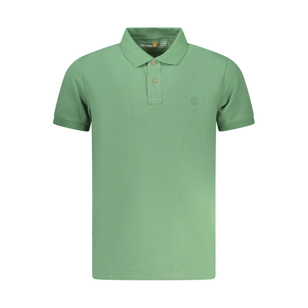 Timberland Grünes Polohemd aus Baumwolle