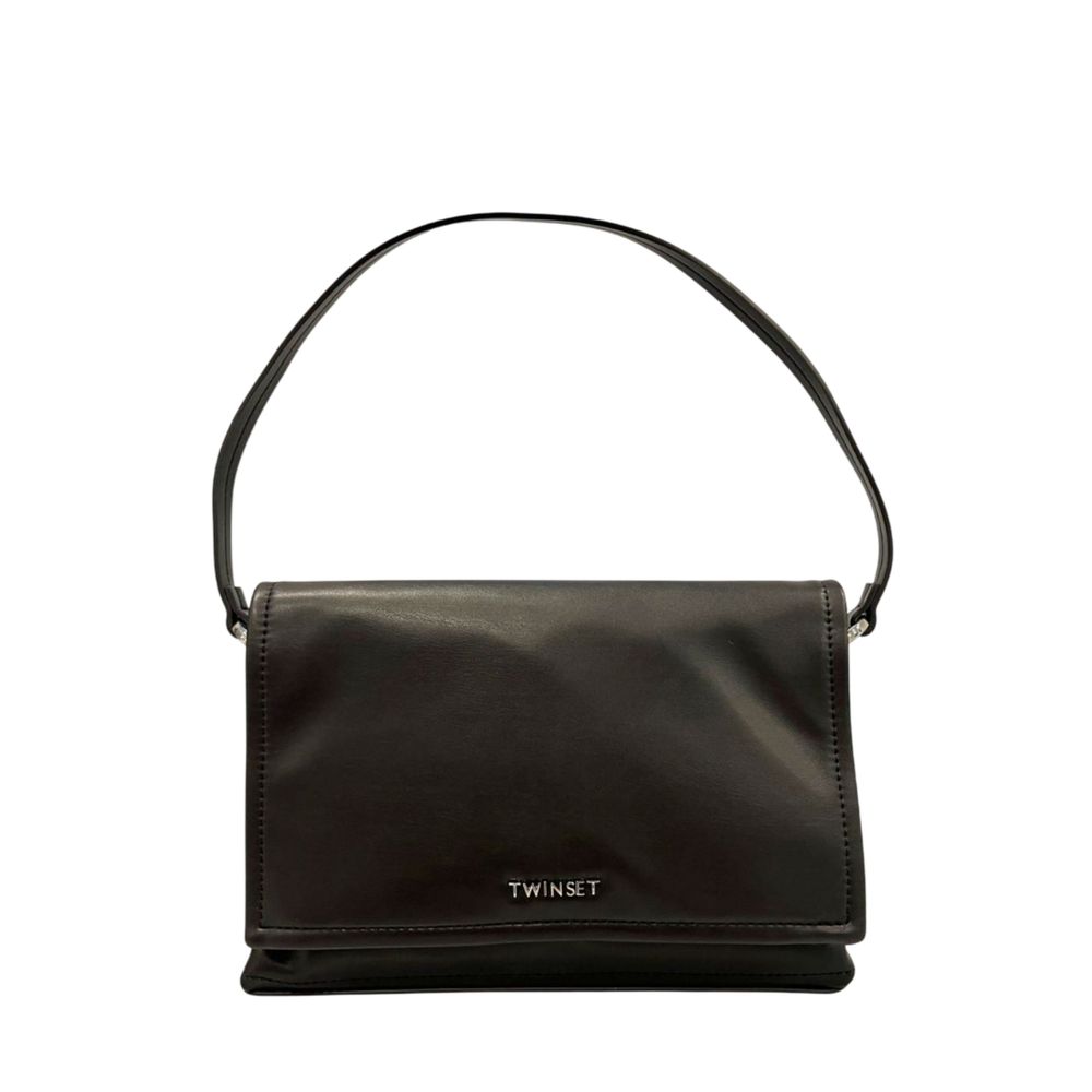 Twinset Schwarze Schultertasche aus PU für Damen