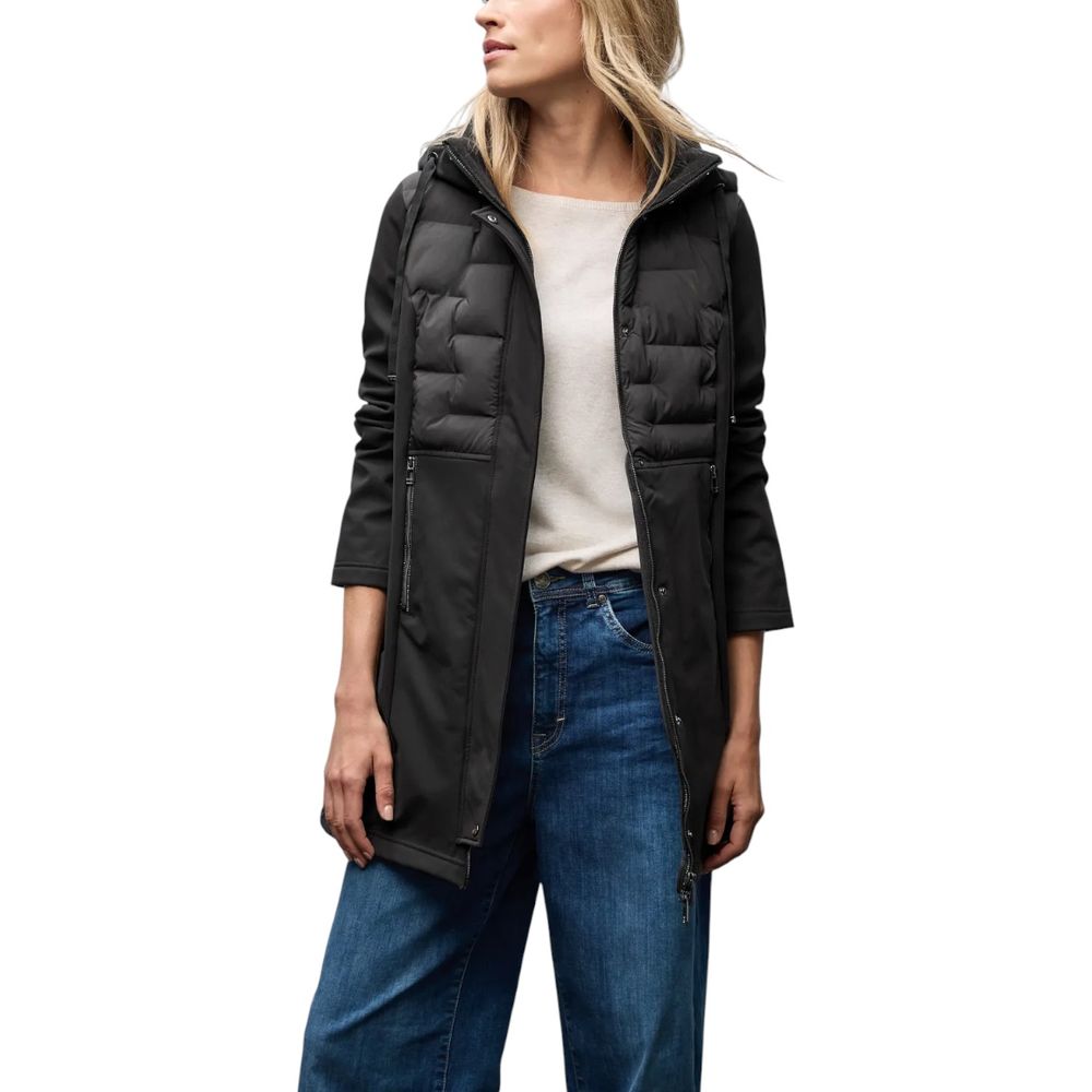 Street One Schwarzer Polyester-Mantel
