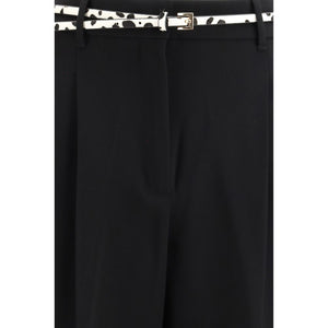 Max Mara Schwarze Triacetat-Anzughose