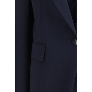 Max Mara Blauer Triacetat-Blazer