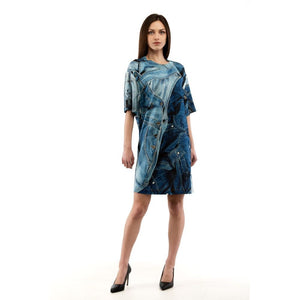Moschino Mehrfarbiges Freizeitkleid aus Viskose