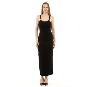 Moschino Schwarzes Marabou Freizeitkleid