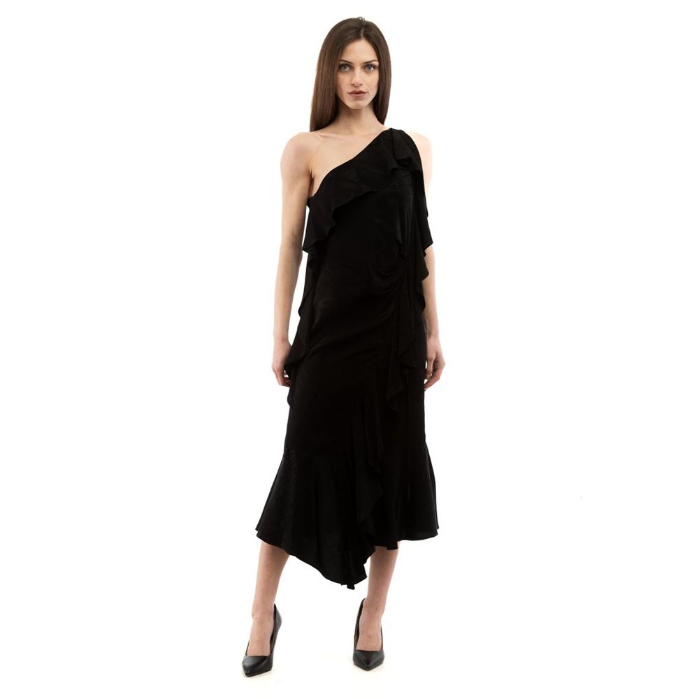 Moschino Schwarzes Viskose-Freizeitkleid