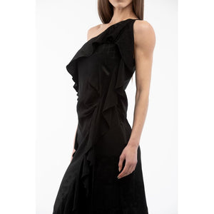 Moschino Schwarzes Viskose-Freizeitkleid