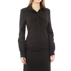 Moschino Schwarzes Freizeitkleid aus Polyester