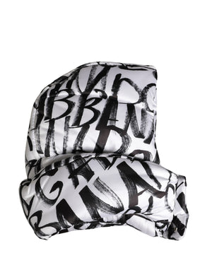 Dolce & Gabbana Weiße Kopftuch-Kappe mit Logo-Print