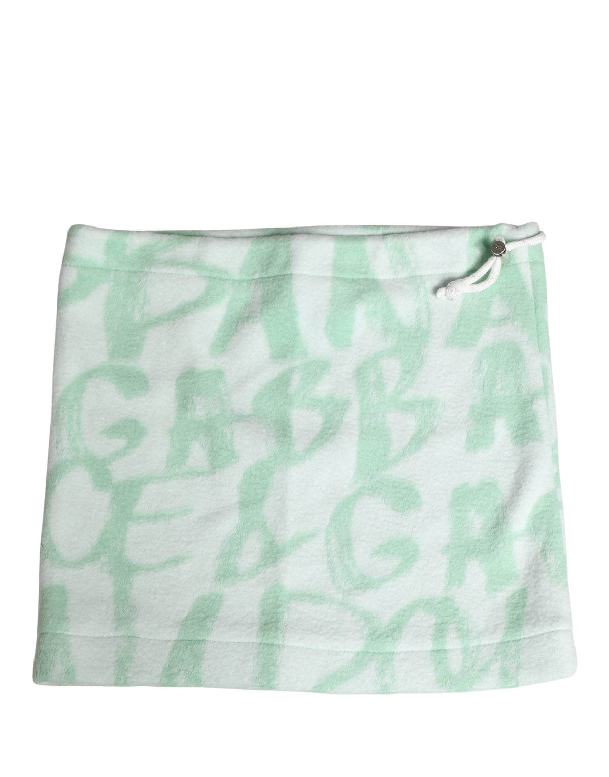 Dolce & Gabbana Herren Mütze mit Logo-Print aus weißem Nylon