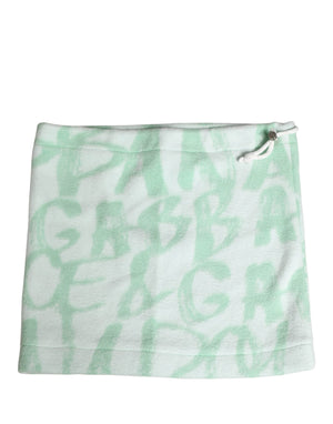 Dolce & Gabbana Herren Mütze mit Logo-Print aus weißem Nylon